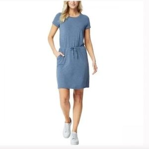 NEW 32 Degrees Summery T-Shirt Dress Blue Dress Plus Size XL 16 18 NWT Costco